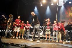 Foto concerto live COLLETIVO PIRANHA 
Live Rock Festival 
Giardini Ex Fierale 
Acquaviva 12 settembre 2015 
 
Â© Andrea Veroni/SottoPalco